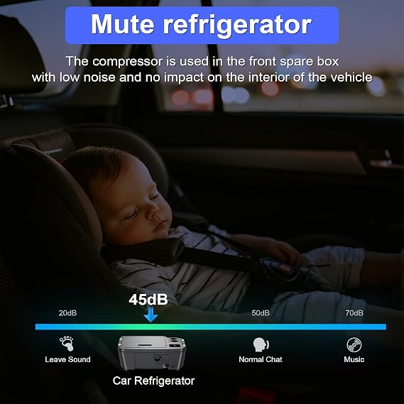 Car Refrigerator for Tesla Model Y 12V Fridge Cooler 21QT(20L) Car Freezer