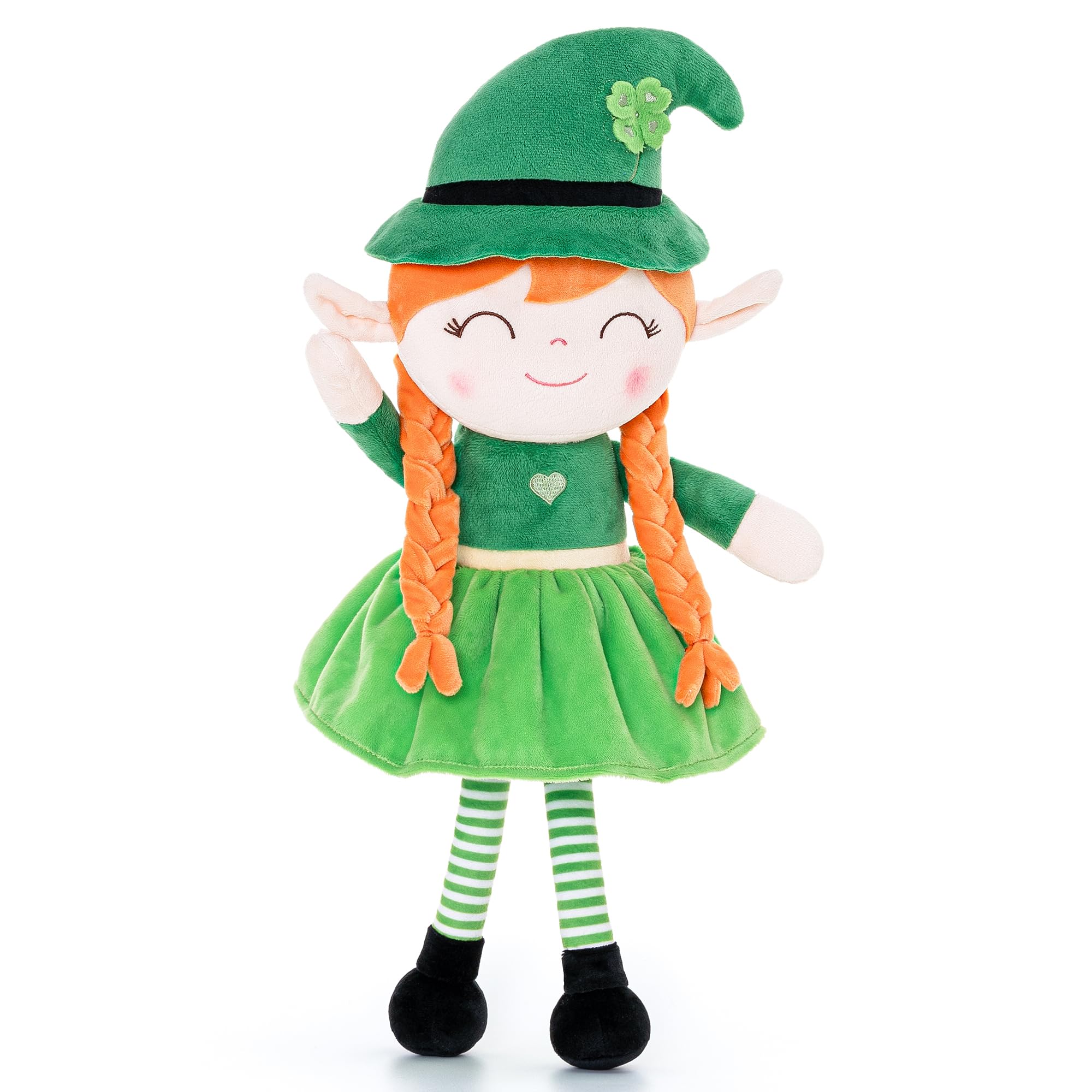Plush Dolls Saint Patrick's Day Gifts Soft Blessings Doll Shamrock Wishes Plush Leprechaun Baby Girl Gifts