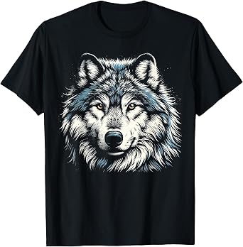 Timber Wolf Face Animal Wolf T-Shirt