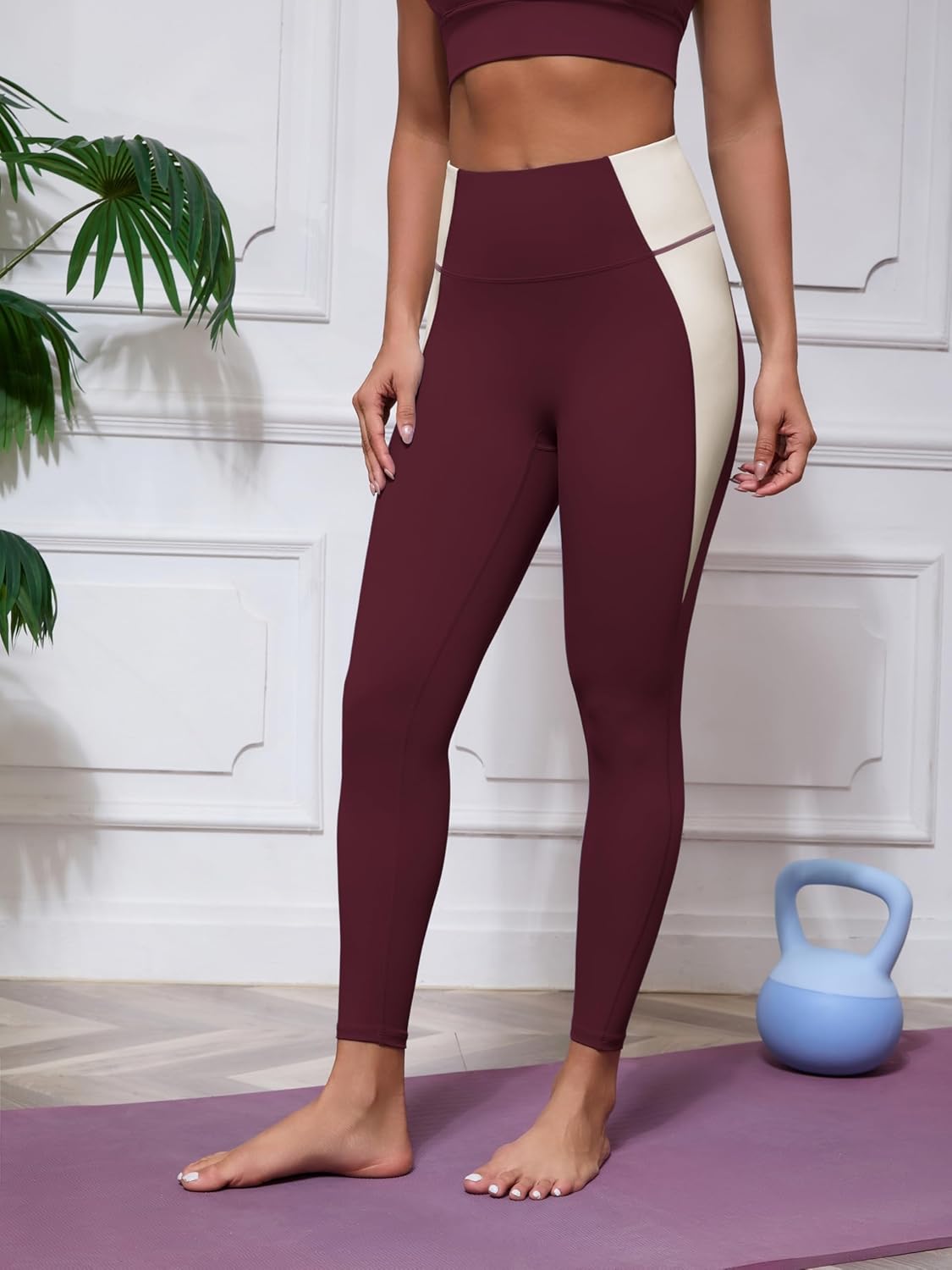 Grace Form Yoga Leggings for Women Ultra Soft High Waisted Womens Legging for Workout Gym Athletic Running - Image 3