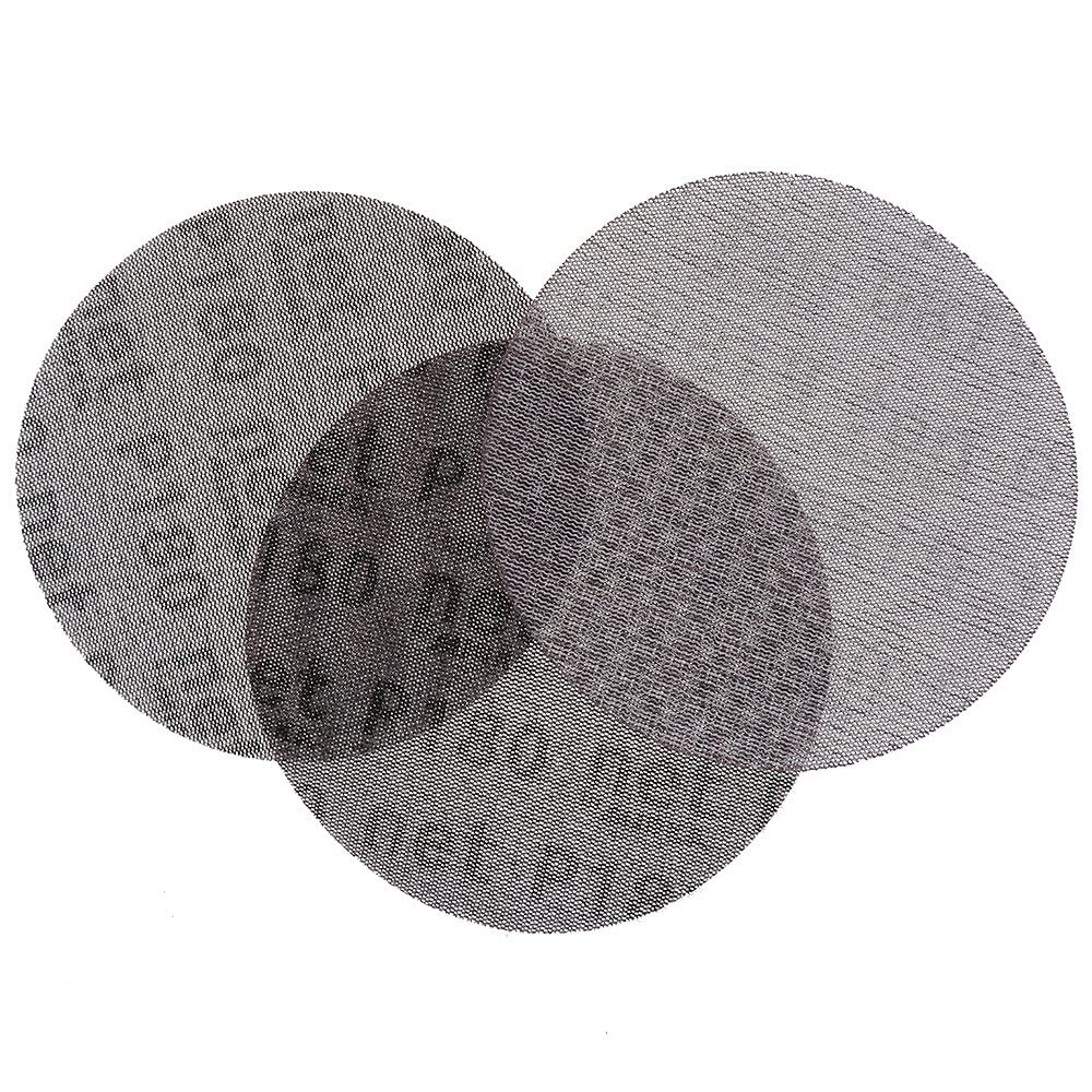 almohadillas de malla autoadherentes, Disco de lijado de malla de 6 pulgadas, sin polvo, antibloqueo, con gancho y bucle, papel de lija de 150 mm, grano 80-320, óxido de aluminio for pulir madera de a
