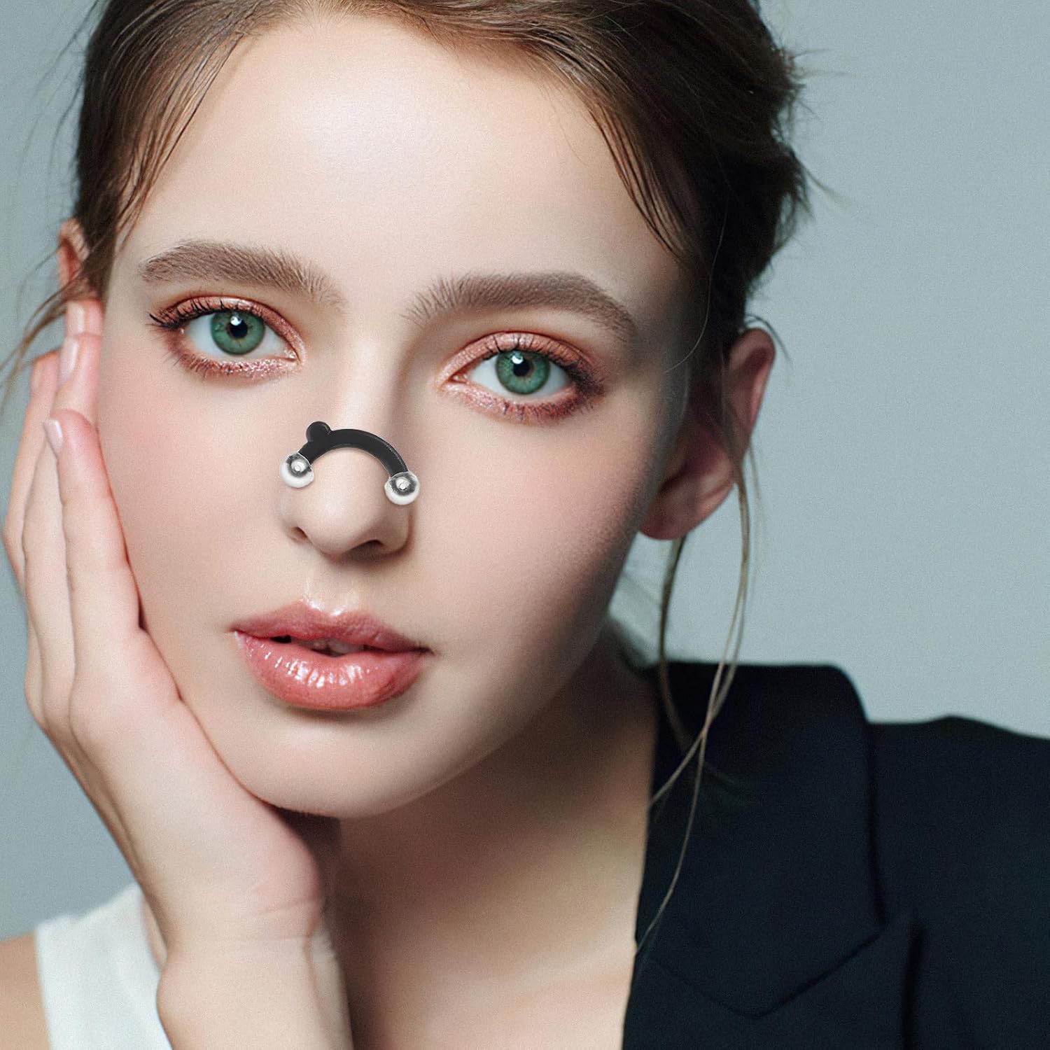 3 Pairs Nose Lifting Shaper Inserts: Invisible Nose Lifter - Soft Silicone Lifter Clip Bridge Straightener Corrector Beauty Tool for Men and Women