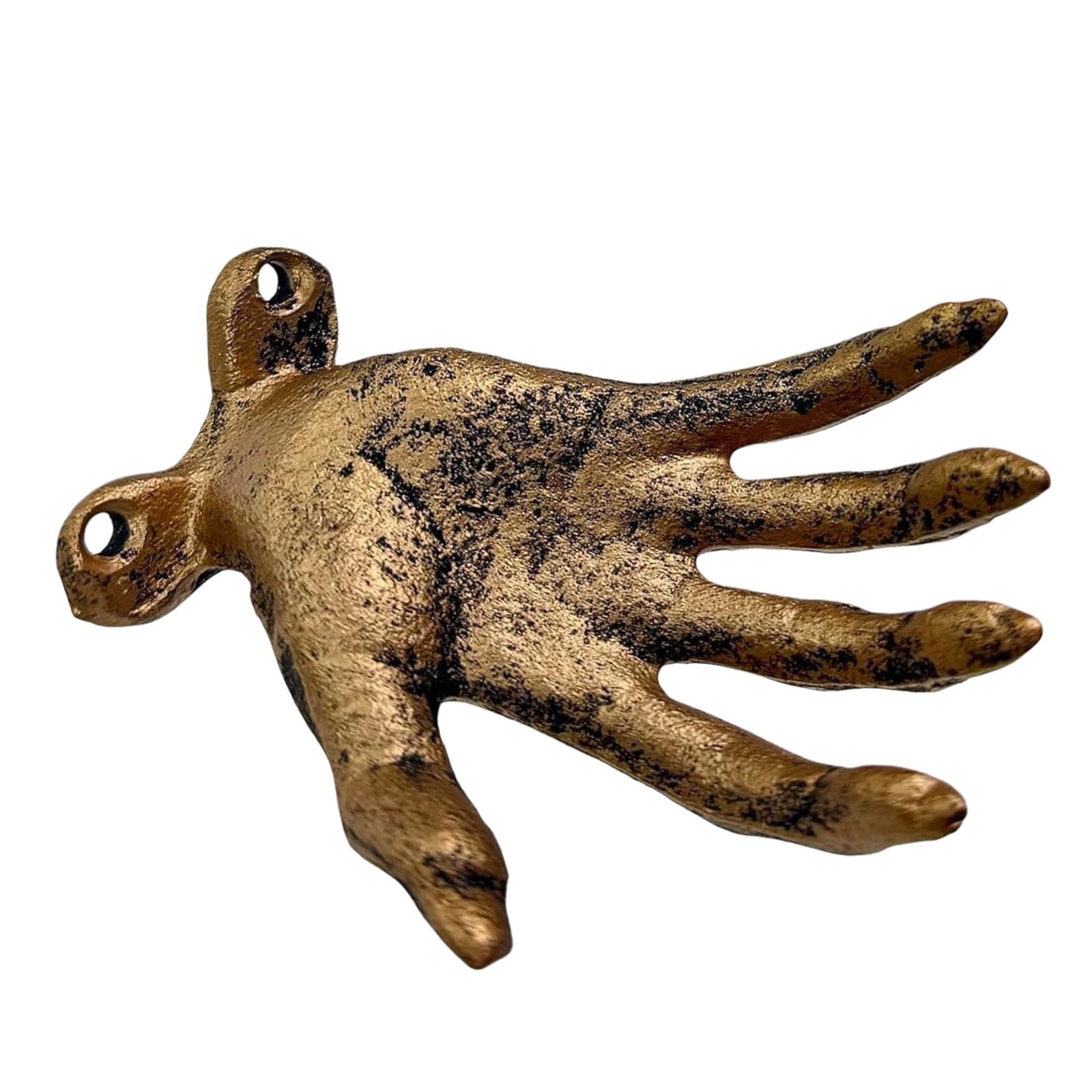 Tsophreniq Antiqued Distressed Finish Resin Witch Hand Wall Mounted Hook for Haunting House Halloween Themed Interior Decoration Unique Wall Hanging Hook