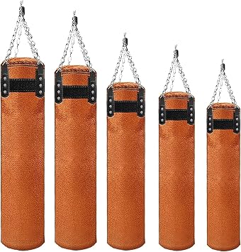 Sandbag, Hanging, Home, Standing Bag, Boxing, Sandbag, Super Fiber Fur Hanging Chain, Iron Ceiling Hook, Training Sandbag, Punch Bag, Stress Relief, Goods Size 39.4 inches 100 cm
