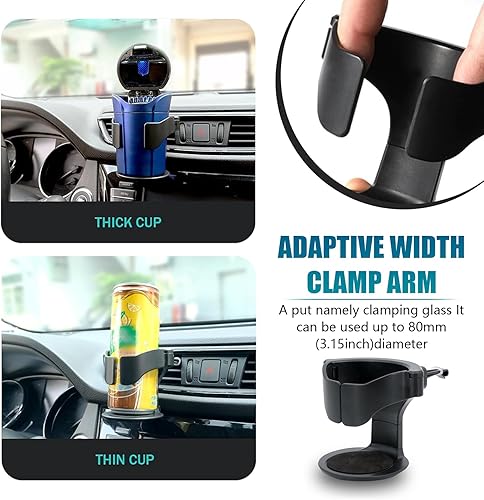 Miniatura 5 de Portavasos para automóvil, portavasos de ventilación de automóvil, soporte para botella, soporte para botella de aire acondicionado de automóvil,