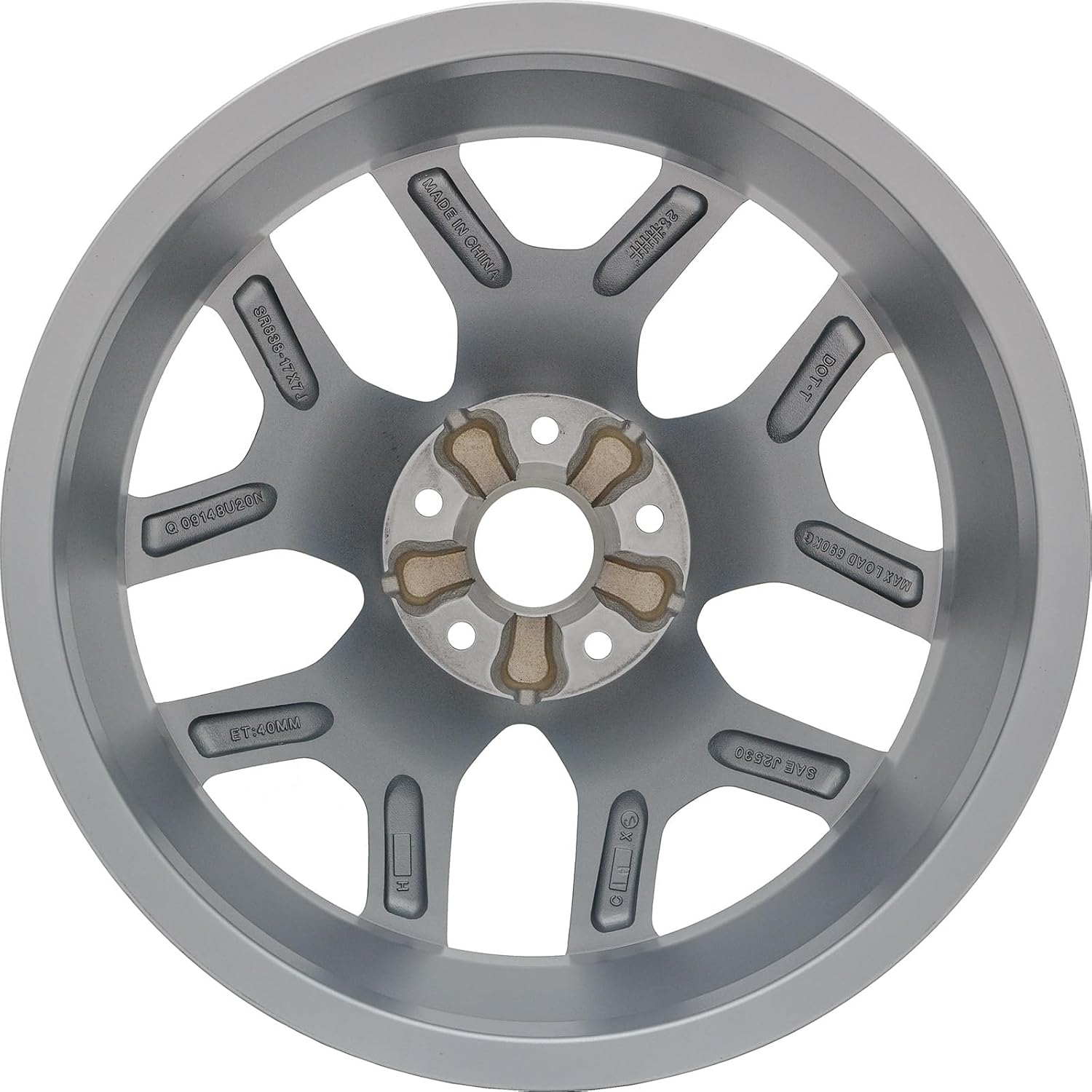 New 17x7 17-Inch Silver Aluminum Alloy Wheel Rim Fits Jeep Renegade 2015-2018 ALY09148U20N