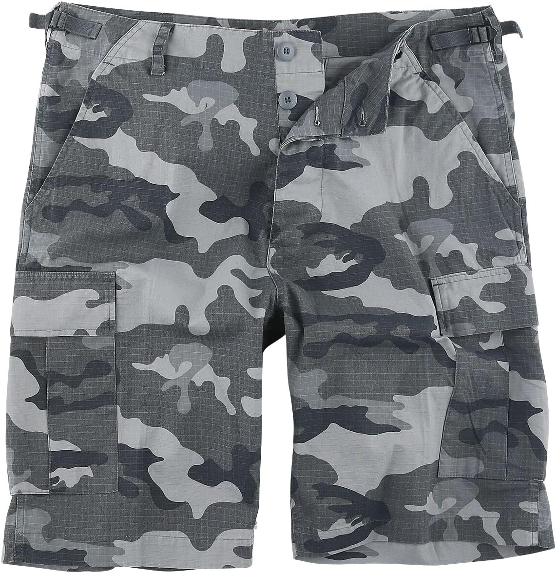 Brandit Men's BDU Ripstop Cotton Durable Breathable Multi Pocket Tactical Casual Active Outdoor Cargo Shorts