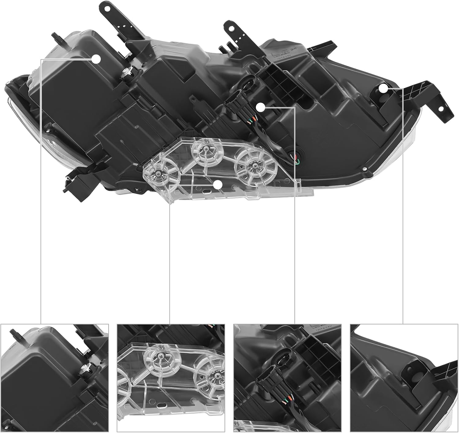 LED Headlight Assembly for 2017-2020Nissan Rogue SL W/LED DRL Left Driver Side Front Headlights (Left)