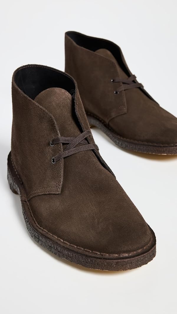 Clarks Men's Desert Boots Brown Suede 15 Medium by Clarks - Image 4