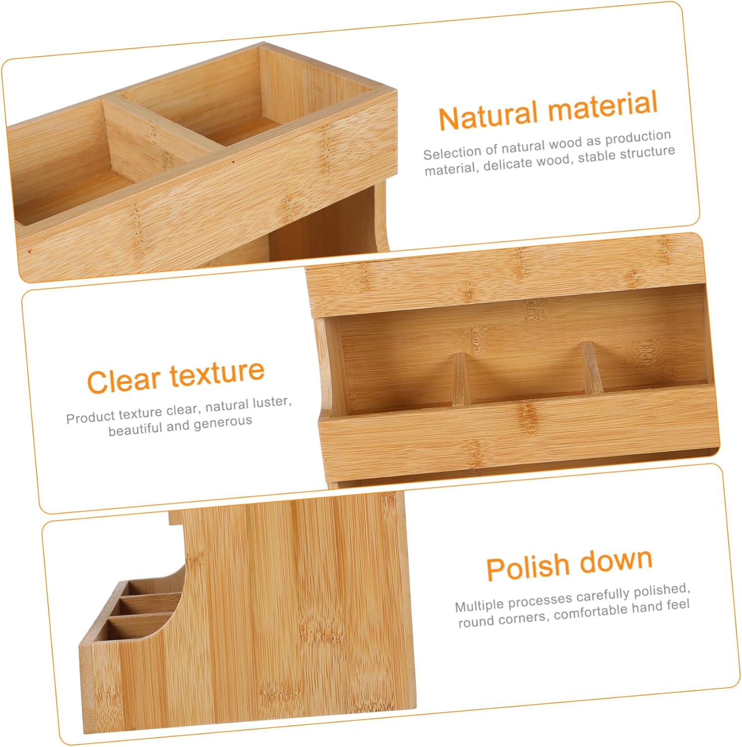 Zerodeko Wooden Tea Bag Storage Rack Organizer for Coffee Tea Bags Sugar Packets Elegant Stand for Home Hotel for Sundries and Office Use