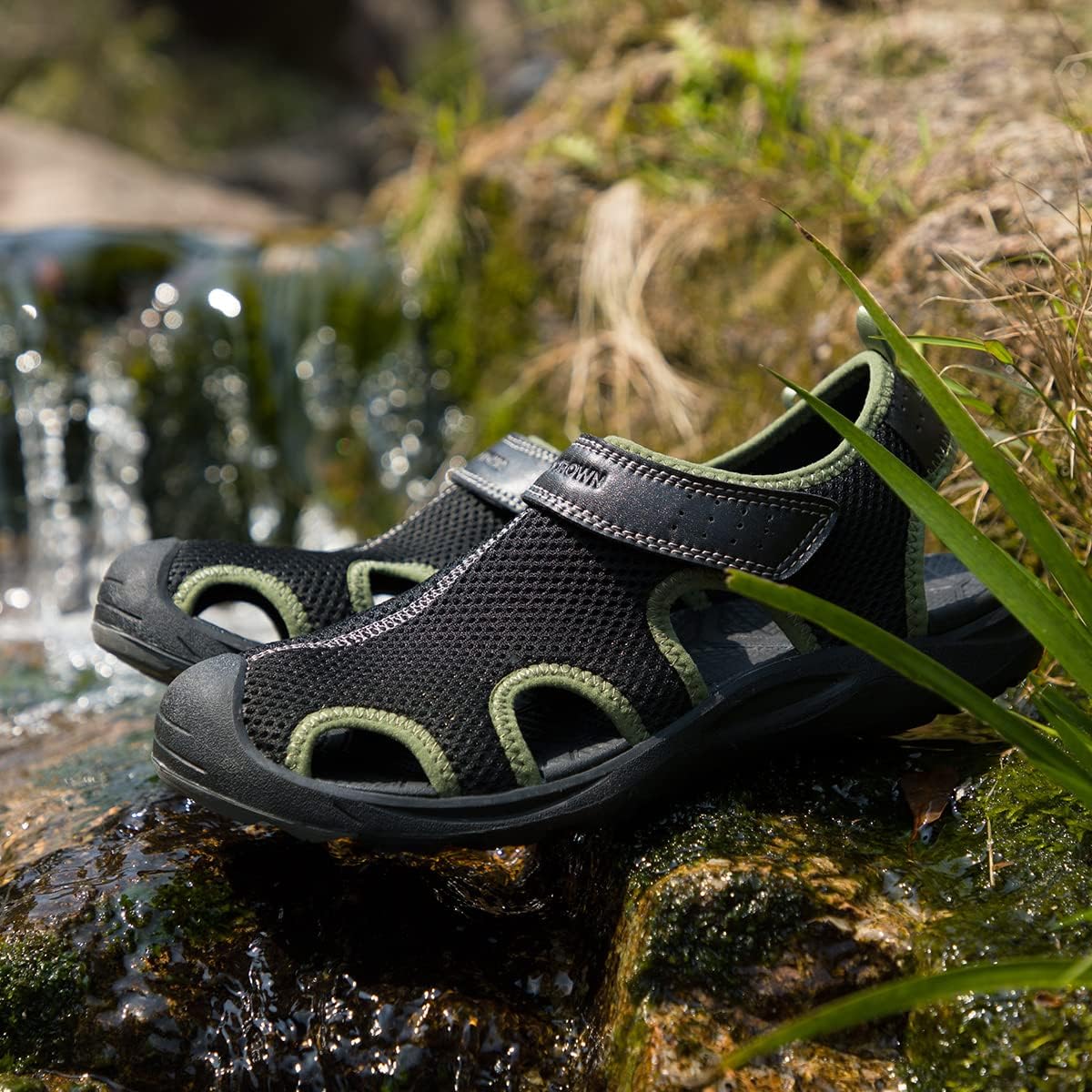 CAMEL CROWN Men's Mesh Hiking Sandals Closed-Toe Beach Sandal for Athletic Outdoor Summer Waterproof - Image 3