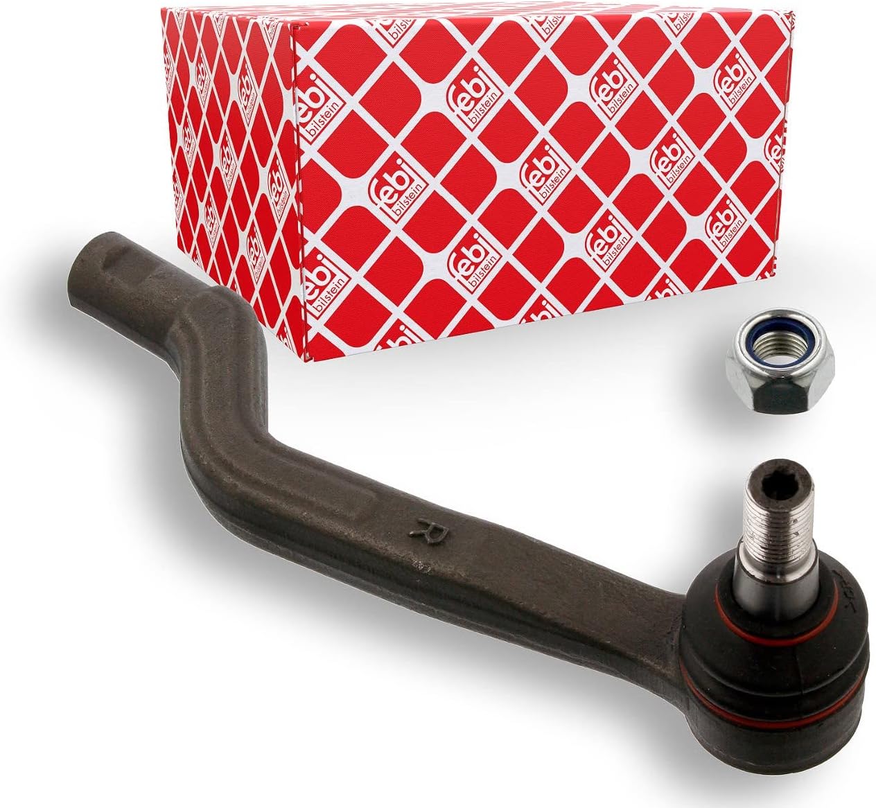 febi bilstein 34578 tie rod end with lock nut (front axle right) - Pack of 1