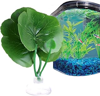 ReFolha Betta,folha peixe Betta realista - Decoração natural folha relocal descanso com ventosa peixe betta cama para tanque Hmltd