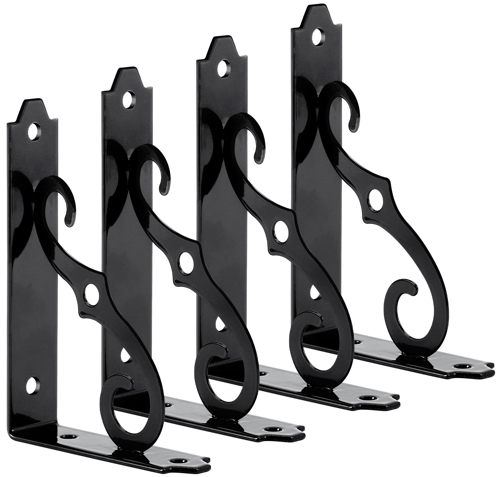 Soportes decorativos para estantes de 5 pulgadas (paquete de 4)