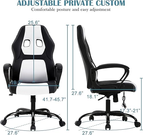 Miniatura 2 de Silla de oficina ergonómica ejecutiva, silla de escritorio ejecutiva de carreras, silla de juegos de PC con soporte lumbar, cómoda silla de malla