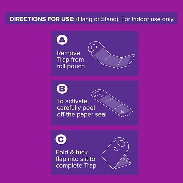 Acana Clothes Moth Traps 10 Pack β Attracts & Kills Clothes Moths with Natural Pheromone Glue Boards β Non-Toxic, Insecticide - 3