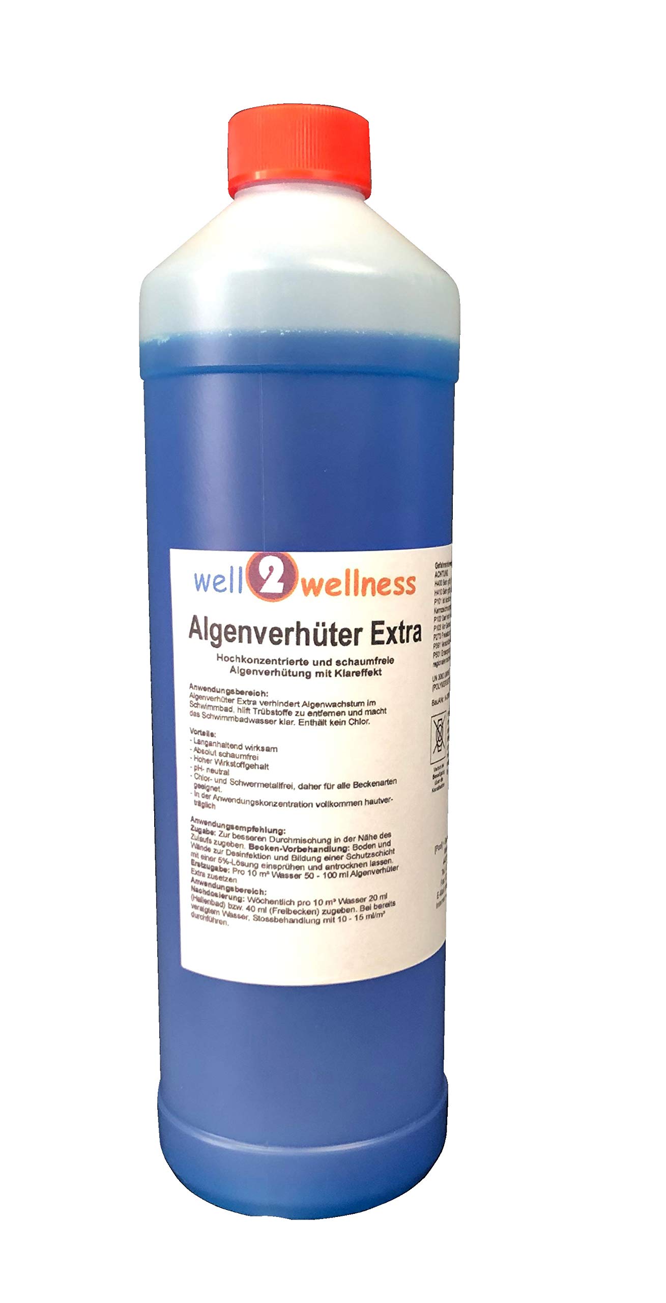 Pool Algenverhüter + Algenvernichter Extra 'Blue' 3 x 1,0 l - hochkonzentriert + schaumfrei
