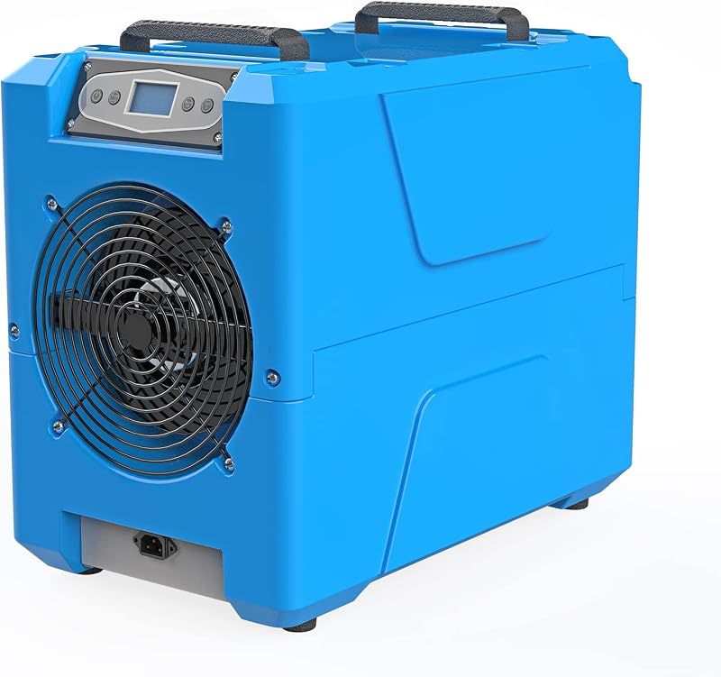 Commercial Dehumidifier, 150 Pint High-Capacity, Includes Pump Drain Hose for Water Damage Restoration, Ideal for Basements, Warehouses & Job Sites