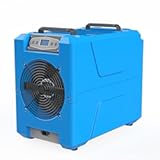 MOUNTO Commercial Dehumidifier&comma; 150 Pint High-Capacity&comma; Includes Pump Drain Hose for Water Damage Restoration&comma; Ideal for Basements&comma; Warehouses & Job Sites