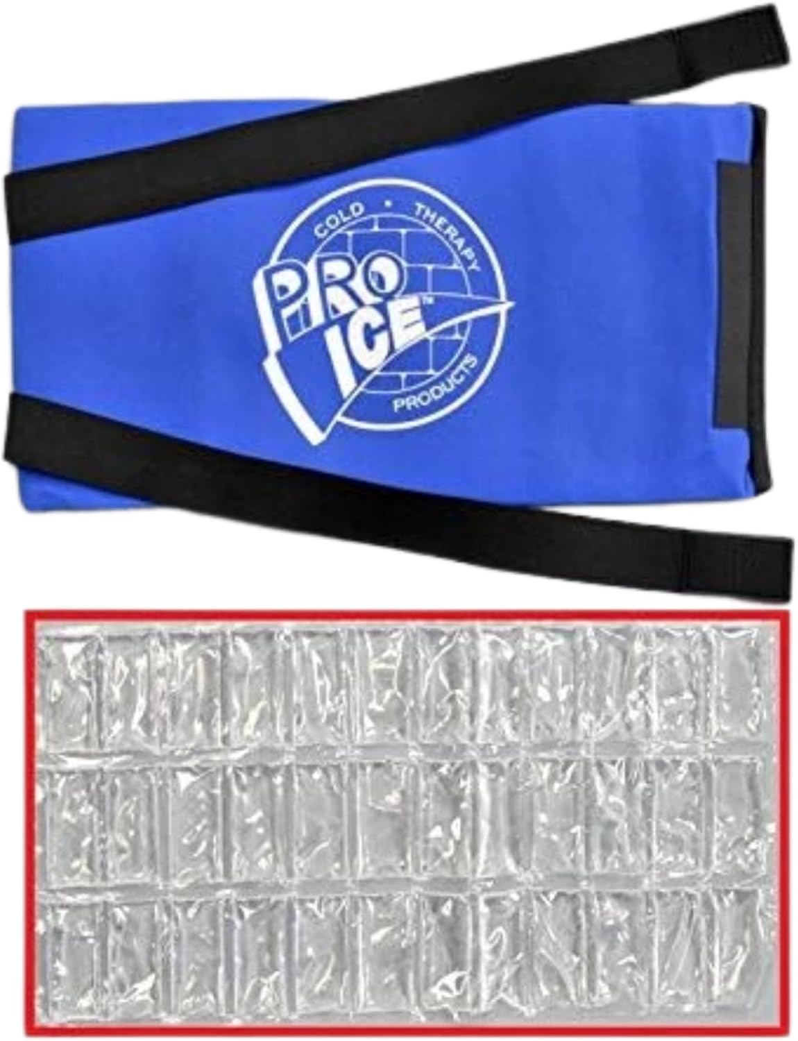 Pro Ice Cold Therapy Ice Pack Body Wrap for Knee, Arms, Hip or Back + Ice Pack Insert for PI 400 & PI-401