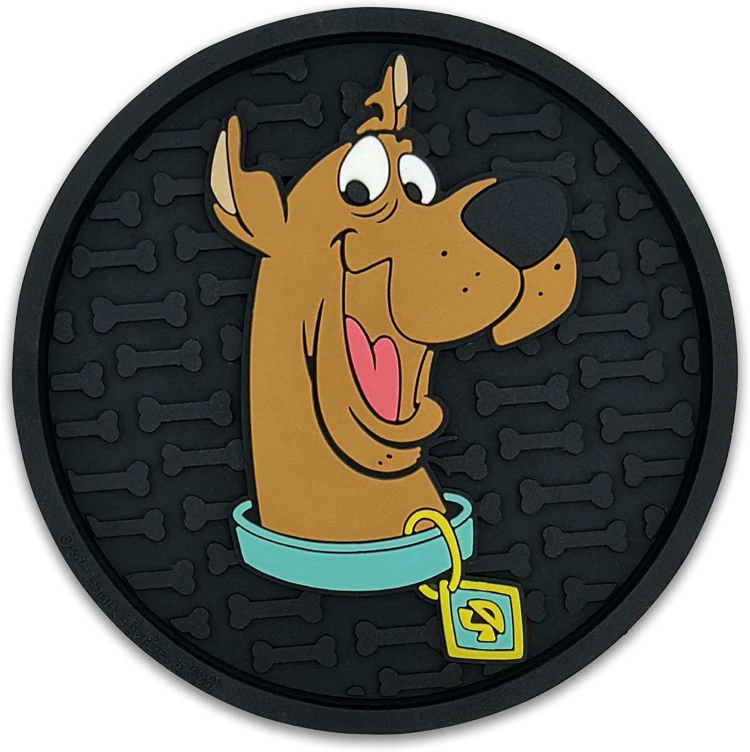 Officially Licensed Scooby-Doo and Shaggy Automotive 3D Textured Silicone Coasters (2.6" Diameter) | Universal Fit for All Cars, Trucks, SUVs & More | Non-Slip Durable | Set of 2