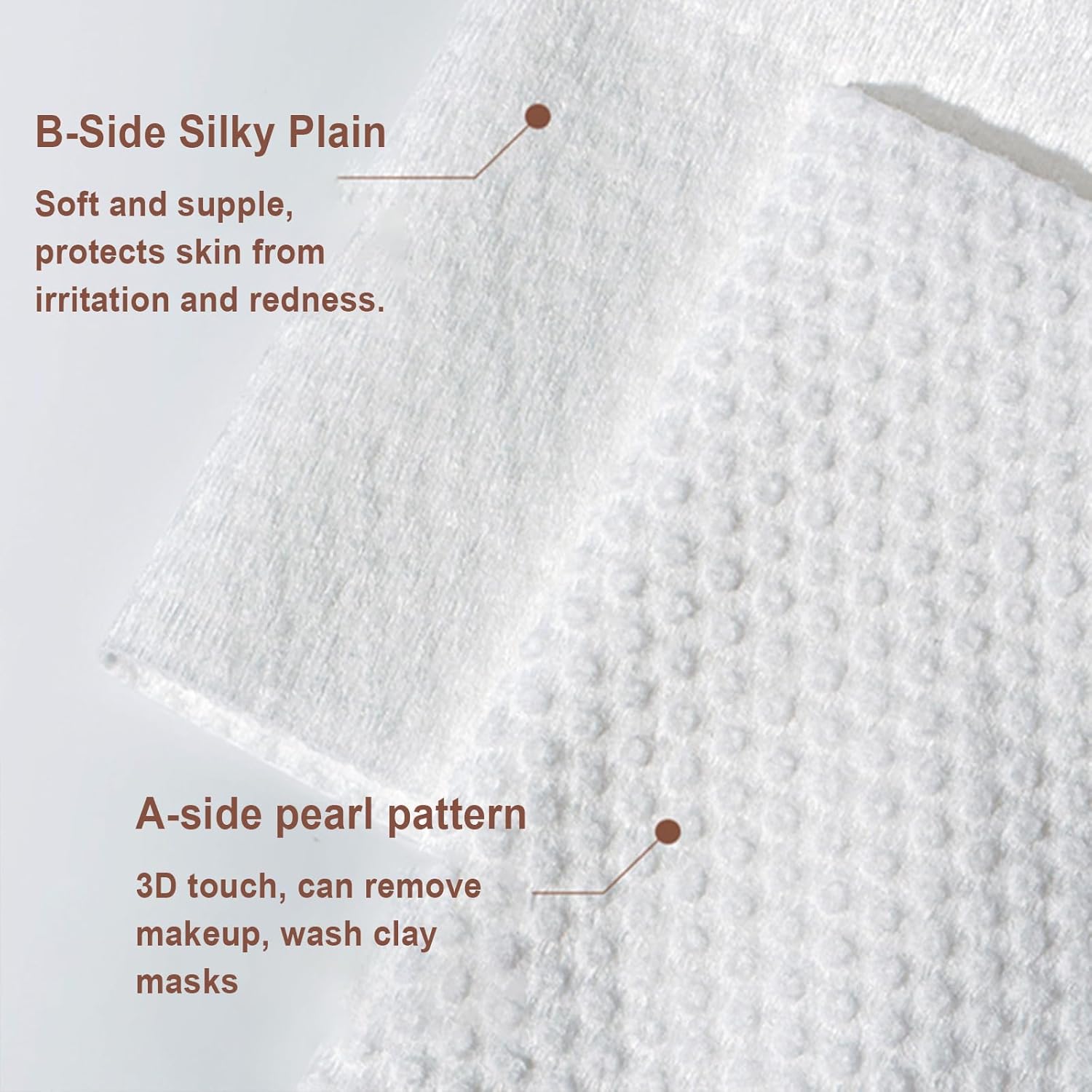 Clean Face Towels Disposable XL,Ultra-Absorbent & Soft Makeup Wipes Disposable Face Towel Ultra-Absorbent 100% Biobased Facial Towelettes Fresh & Radiant for All Skin Types Travel Essential 60 Count - Image 5