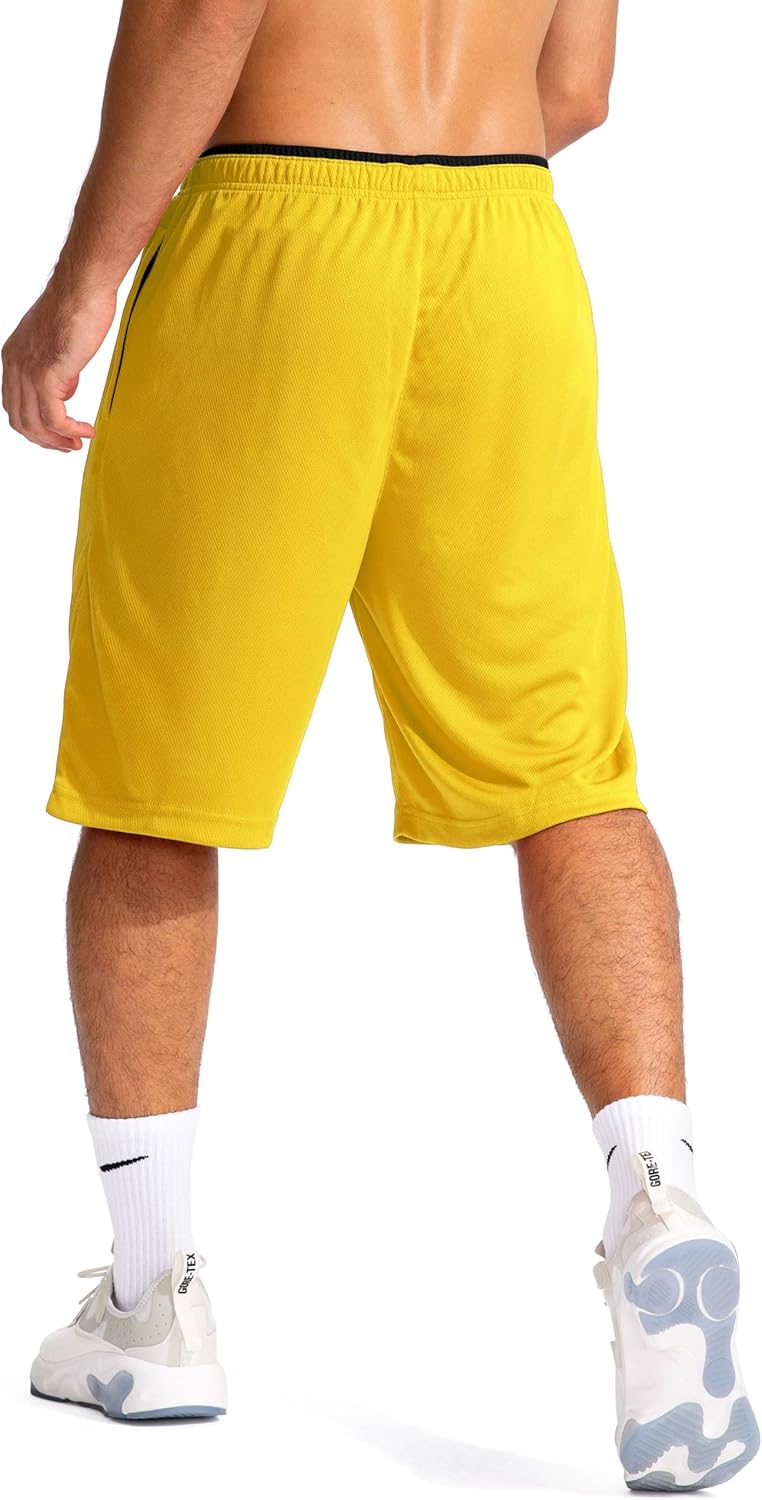 G Gradual Men's Basketball Shorts with Zipper Pockets Lightweight Quick Dry 11" Long Shorts for Men Athletic Gym - Image 2