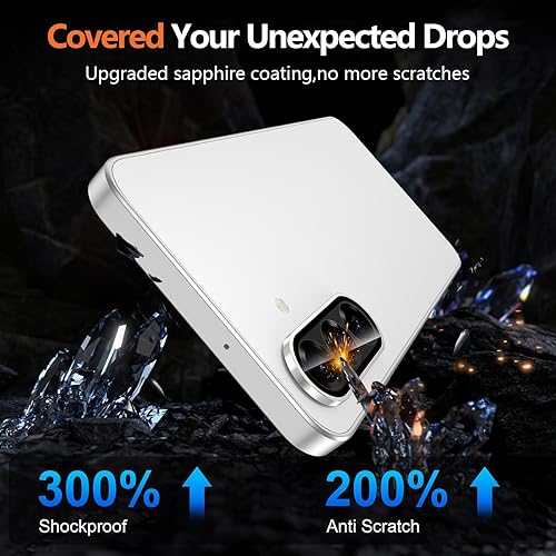 Vista 1237 de para Samsung Galaxy Z Flip 7 Protector de Lente de Cámara, Cubierta de Lente de Vidrio Templado con Anillo de Metal Individual, [Fuerte Adhesión] 1