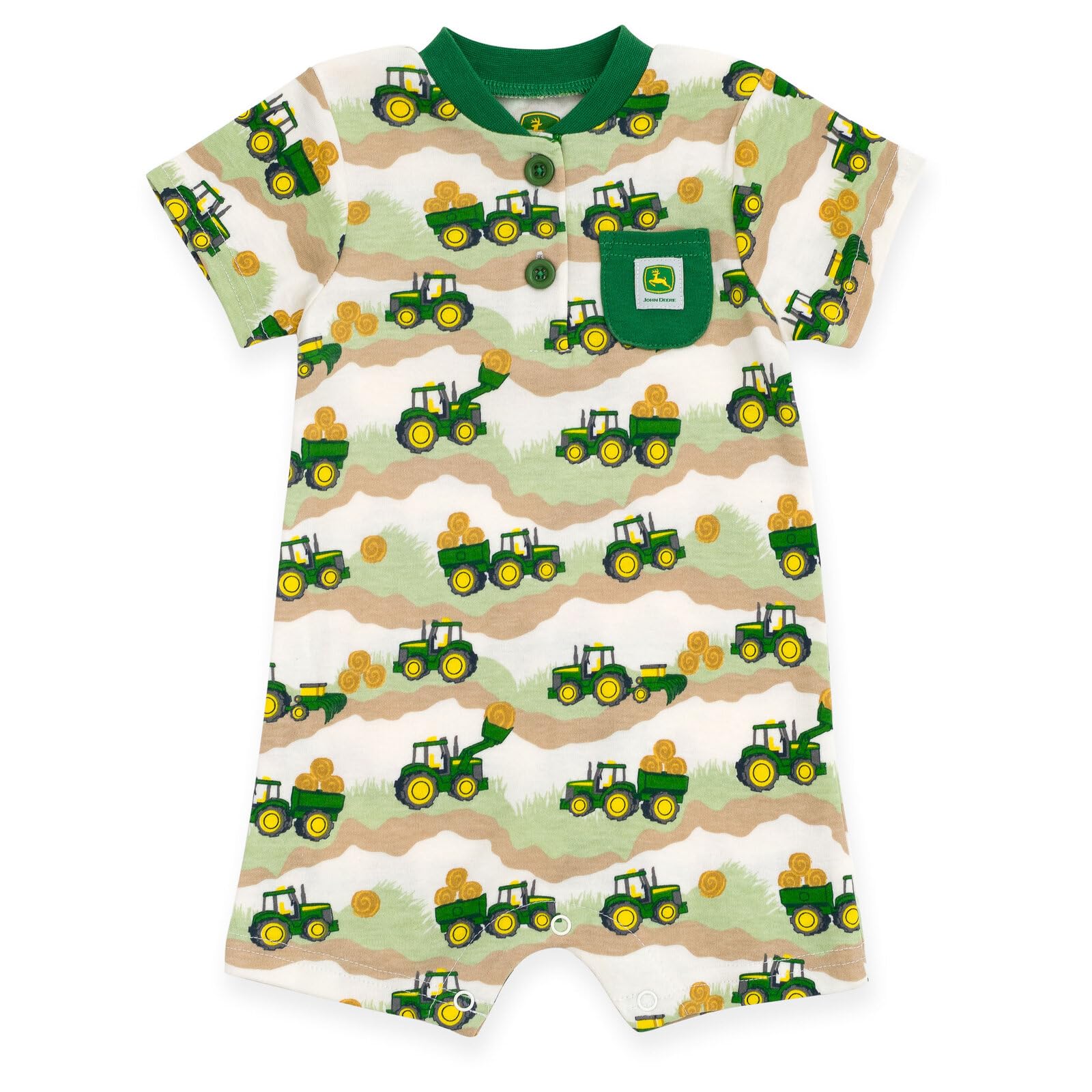 John Deere Truck Romper Newborn to Toddler Sizes Newborn - 3T