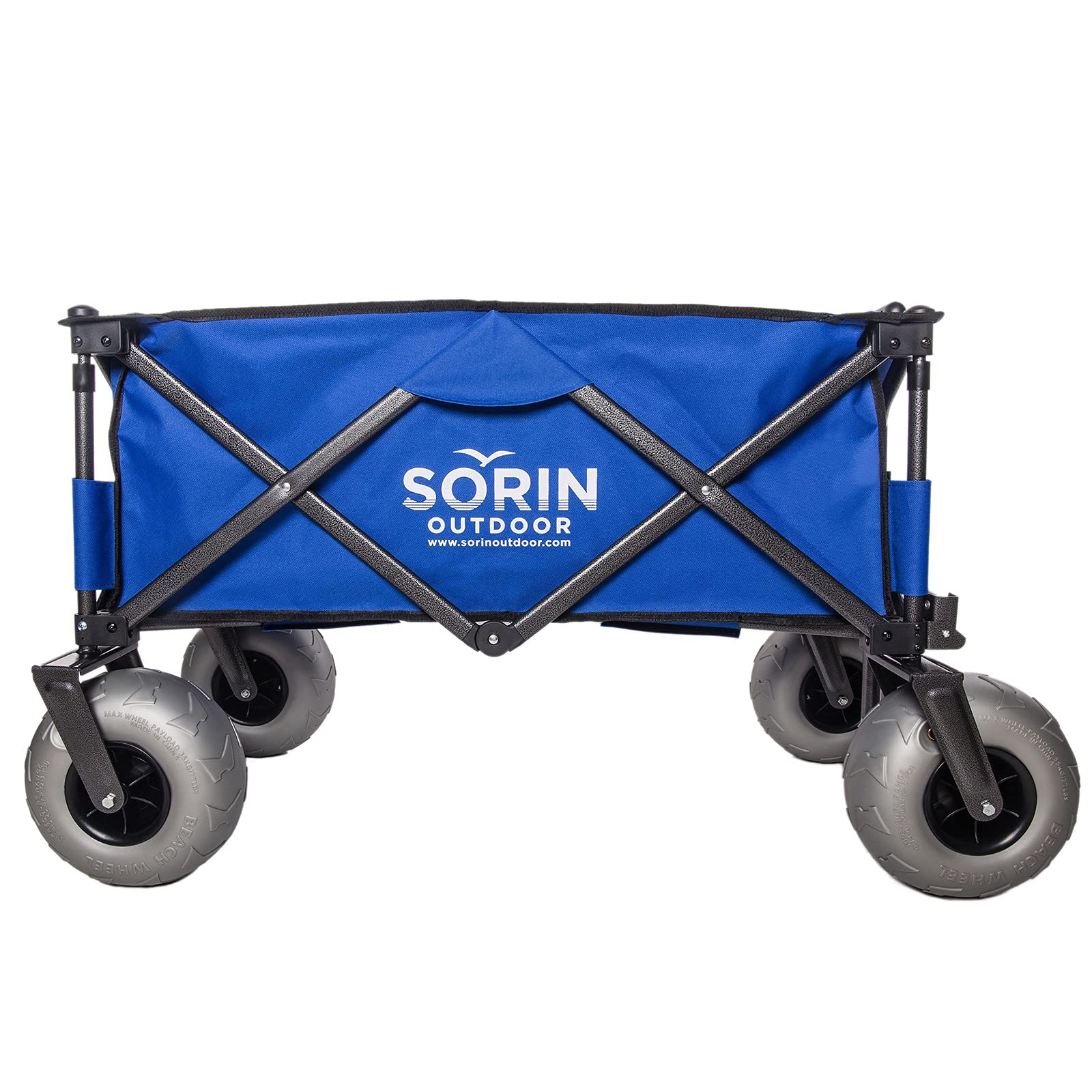 Sorin Outdoor Heavy Duty Collapsible Foldable Beach Cart with Balloon