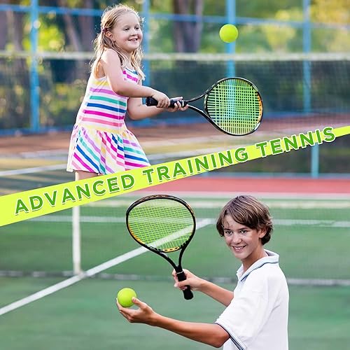 Miniatura 6 de Lenwen Paquete de 50 pelotas de tenis para perros, pelotas de tenis para entrenamiento de mascotas, 2.5 pulgadas, de goma, interactivas, juguetes