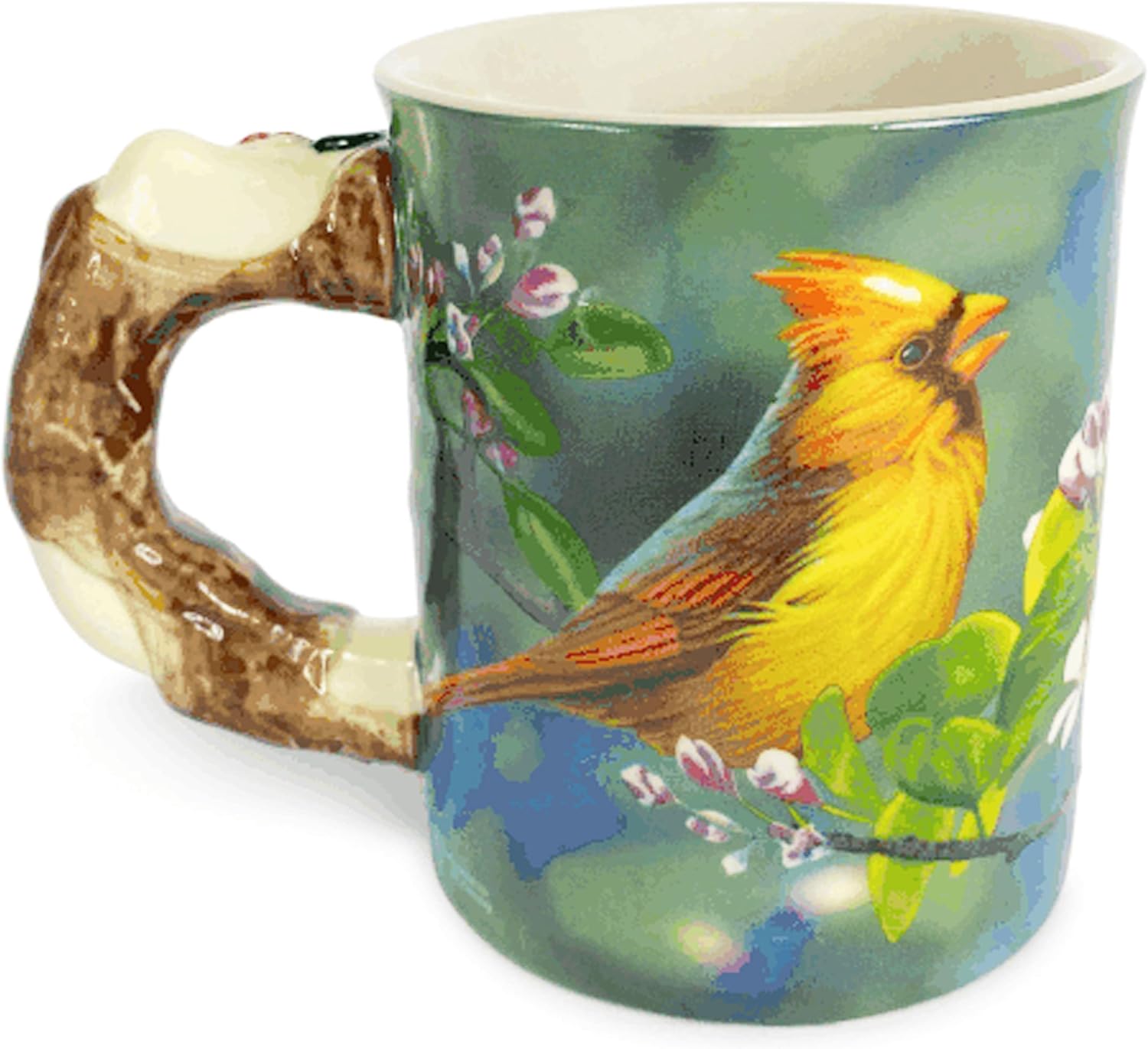 Rivers Edge Products 3D Ceramic Coffee Mug with Handle, 15 Ounces, Espresso Cups and Coffee Cups Ceramic, Perfect for Coffee, Expresso, Latte, or Tea