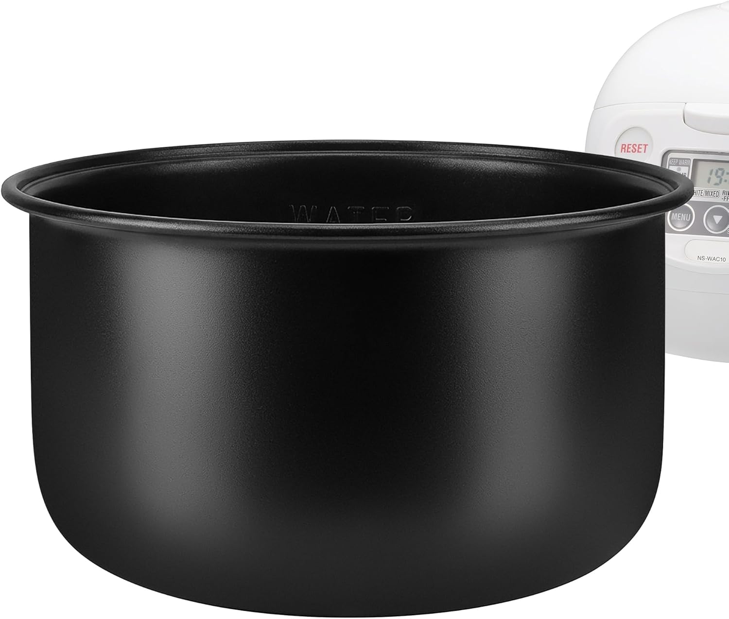 Linkidea Rice Cooker Inner Pot Replacement, 304 Stainless Steel Pressure Cooker Pot, Dishwasher Safe Replacement Inner Compatible with Tiger JBV-A10U, S10U (5.5 Cups)