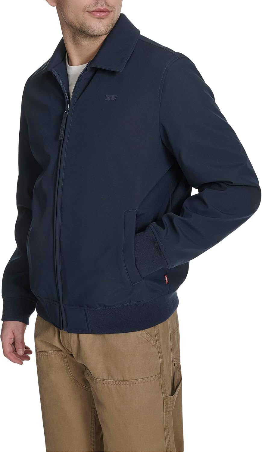 Levi's Men's Lightweight Softshell Varsity Rib Knit Bomber Jacket - Image 2