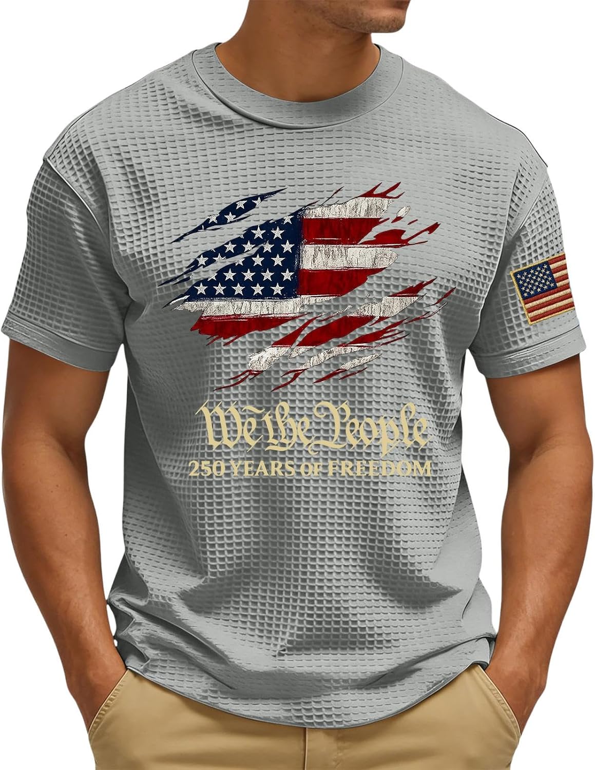 250 Anniversary USA Shirt Mens Tshirts Shirts Short Sleeve T Shirt Crewneck Tops USA Flag Independence Day Basic Tee