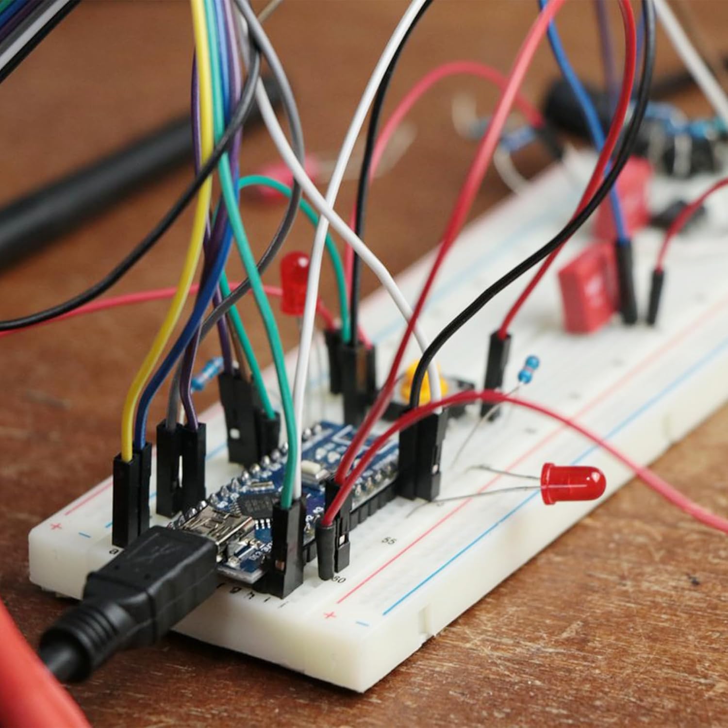 Basic Starter Kit for ESP32 ESP32S Breadboard Kit WiFi I OT ESP32 Development Board Kits with Tutorial Compatible with Arduino IDE, 95PCS