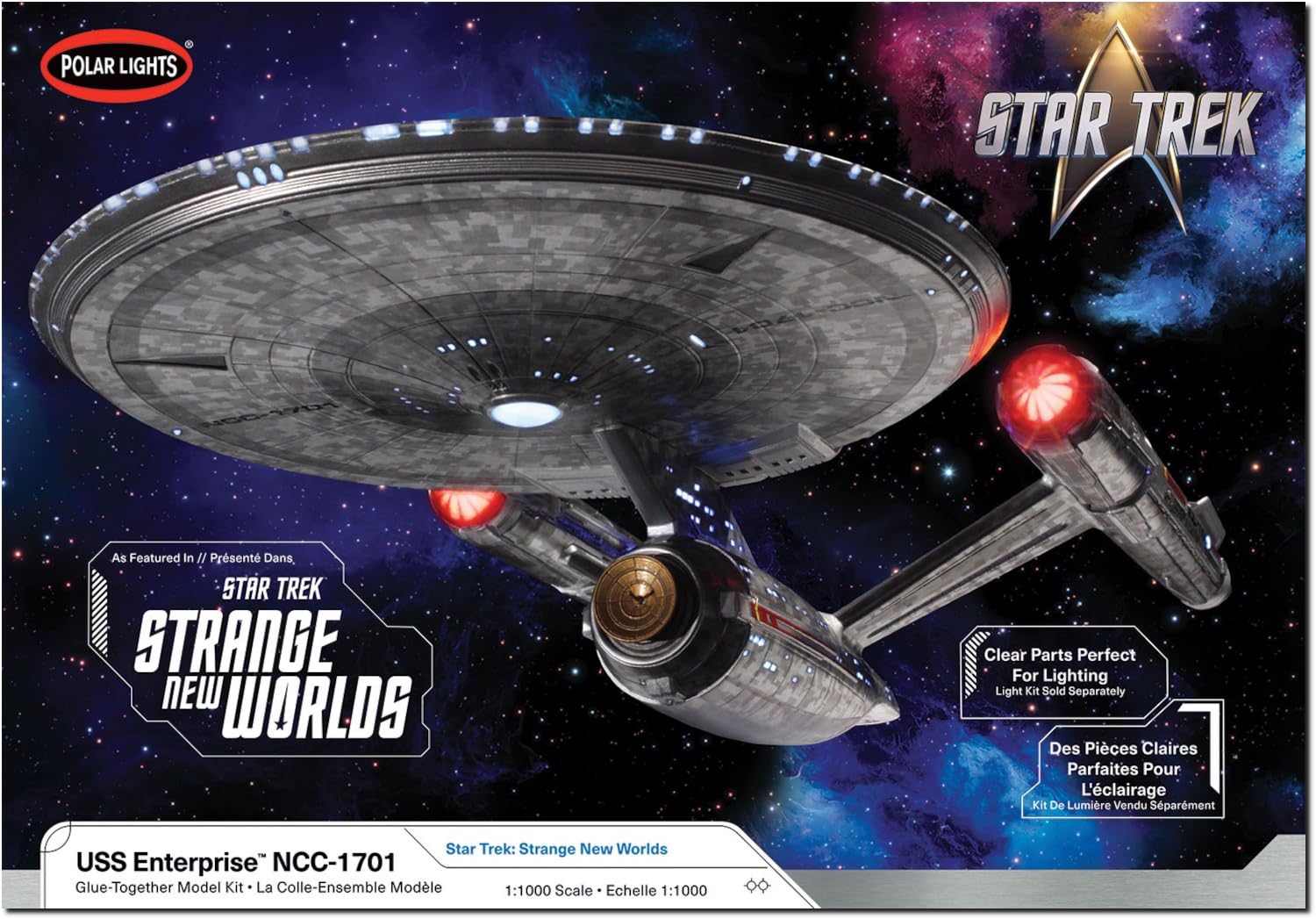 Polar Lights Star Trek Strange New Worlds U.S.S. Enterprise 1:1000 Scale Model Kit