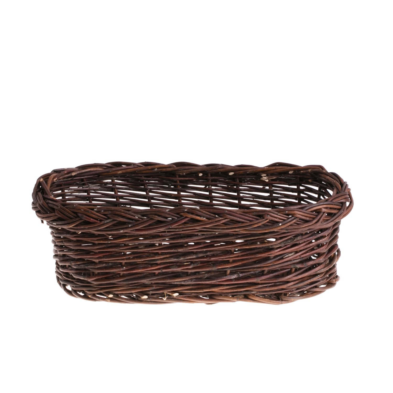 e-wicker24 Gartenkorb aus Weide, Weidentopf, Blumentopf aus Weide, Blumentopf mit Henkel, Blumenkorb (100x28 H20)