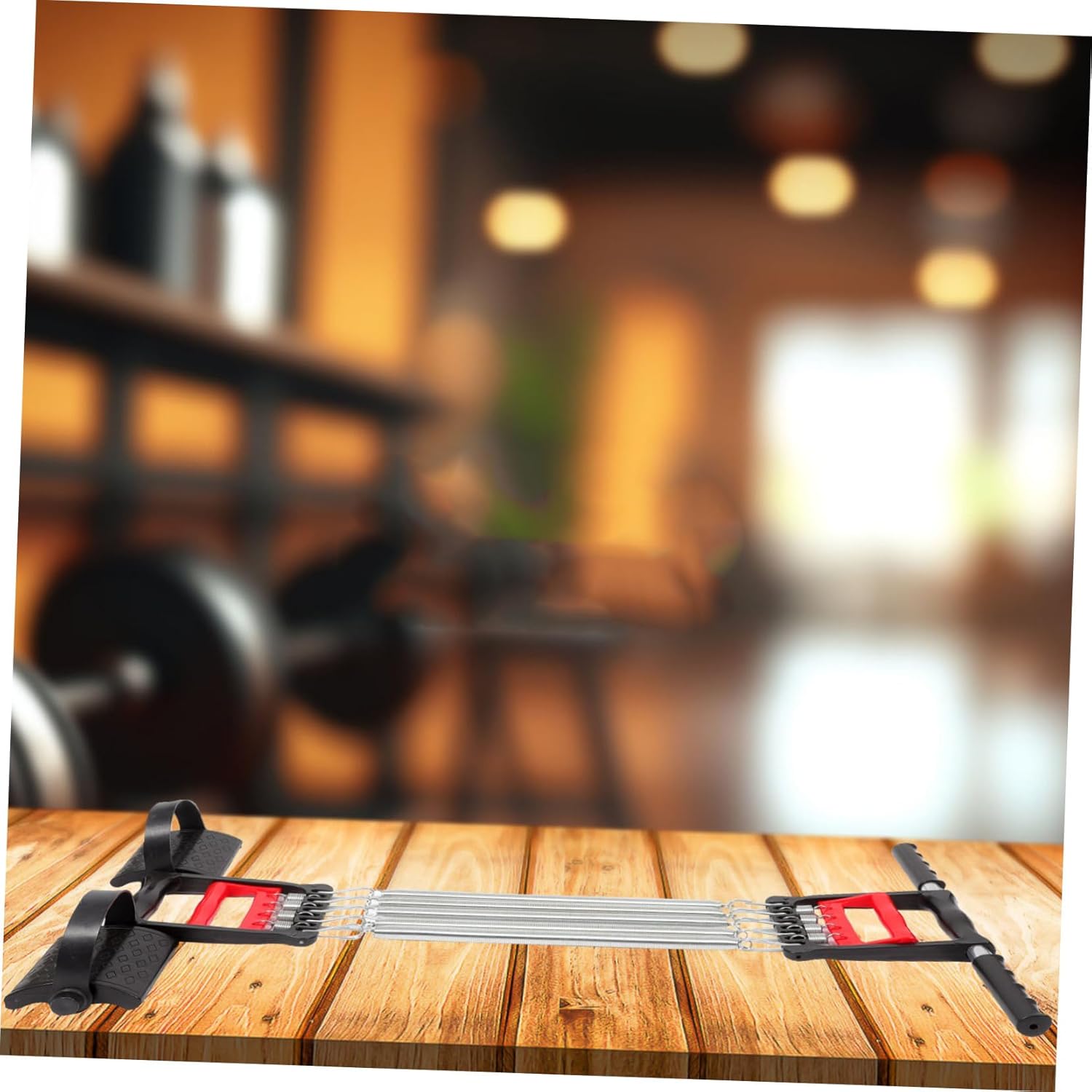 Chest Expander for Men Fitness Accessory for Chest Workout Portable Spring Exerciser with Comfortable Grip for Home Gym and Travel Fitness Routines