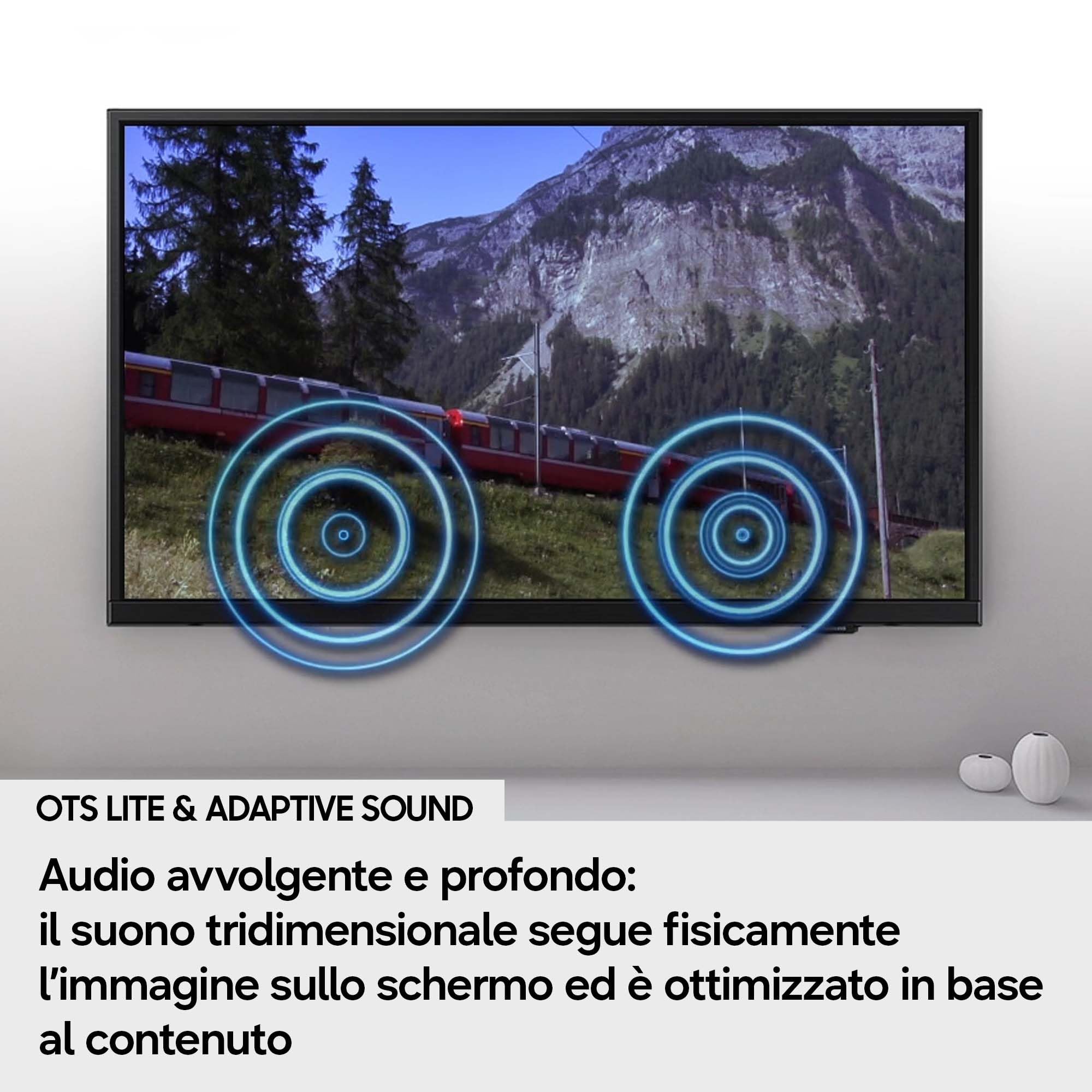 Samsung Smart TV 32" QE32Q5FAAUXZT QLED, Full HD, Real QLED, Quantum HDR, Contrast Enhancer, OTS Lite, Adaptive Sound, Gaming Hub, Slim Look Design, Edizione Speciale PACCHETTO INTRATTENIMENTO, 2026