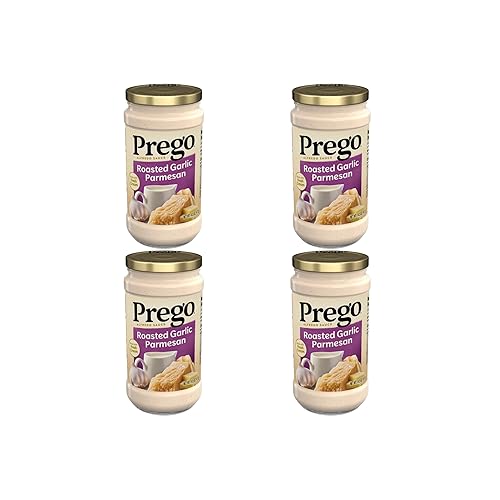 Prego Alfredo Pasta Sauce with Roasted Garlic and Parmesan Cheese,