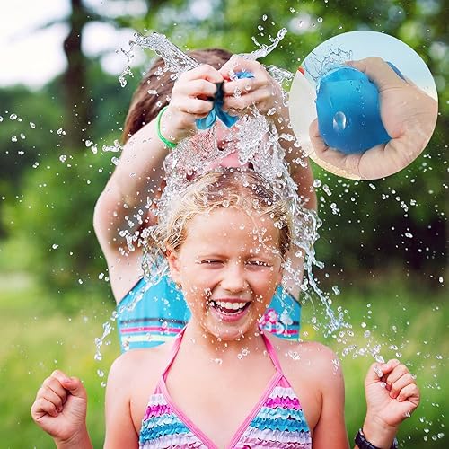 Miniatura 6 de Globos de agua reutilizables recargables para salpicaduras de agua de llenado rápido y autosellado (paquete de 16)