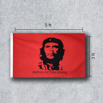 Che Guevara (Red) 3x5 ft Polyester Flag