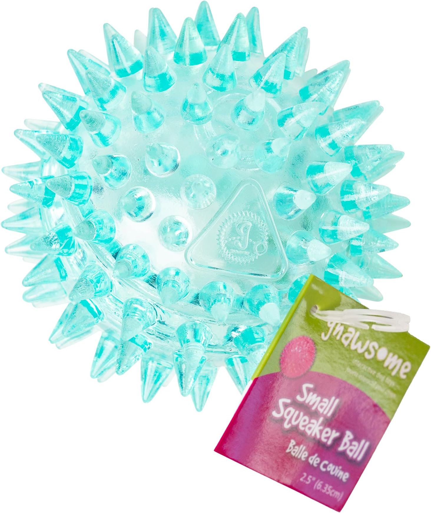 Dog Toys - 2.5” Spiky Squeaker Ball - Small - Dental & Gum Wellness - Stimulating Fun - Hidden Squeaker - Durable for Heavy Chewers - 100% BPA-Free - Assorted Colors