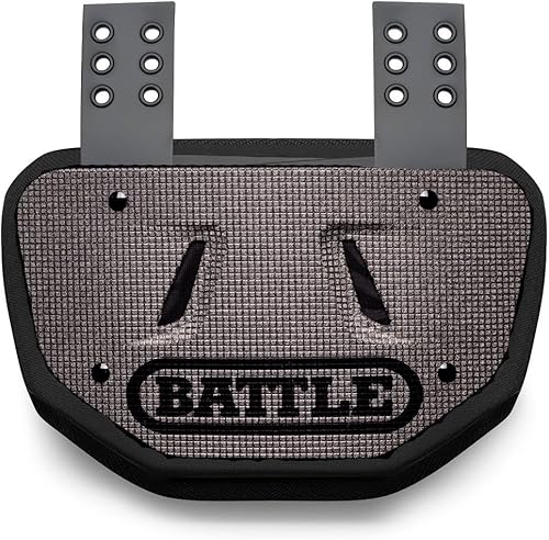 Battle Sports Diamond - Placa trasera de fútbol – Protector rígido de espalda baja con espuma contorneada para protección de alto impacto