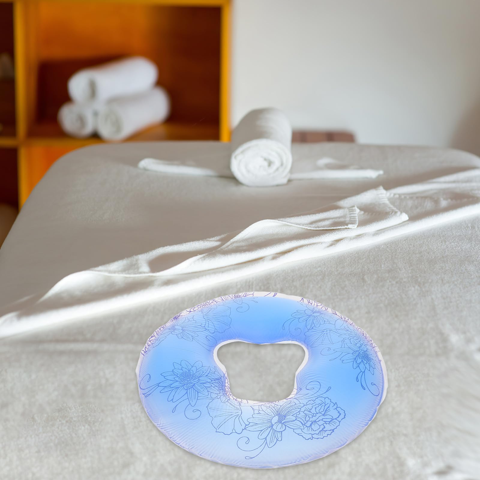 Silikon Gesichtskissen mit Liegeposition für Massageliegen | Kopfstütze mit Bettöffnung, Sanfte Stütze für Schönheitssalons, Professionelles Zubehör für Beauty Care