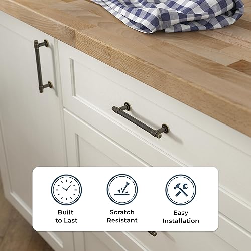 Vista 39 de Franklin Brass – P29520Z-CZ-B barra recta de 3 pulgadas para gabinete Plateado (Heirloom Silver)