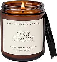 Vista 9 de Sweet Water Decor Hello Fall - Velas de soja – Vela de otoño con aroma de sidra caliente, canela, clavo de olor y nuez moscada para el hogar – Vela