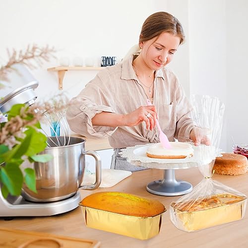 Miniatura 5 de Free-Air 1 LB Disposable Bread Loaf Pans 50 Pack, Mini Loaf Baking Cups Small Cake Tins Liners,Individual Homemade Bread Loaf Containers With 50