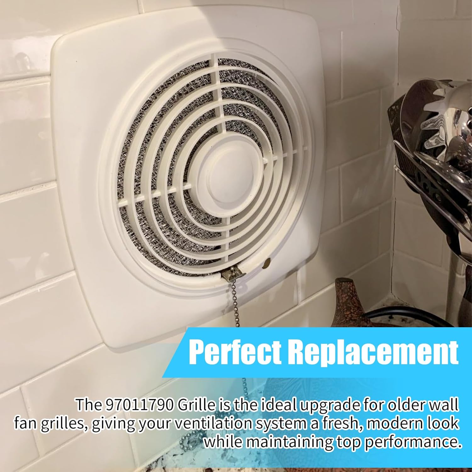 Compatible with Nutone 97011790 Broan Grille (Replacement for Older Models) Wall Fan Parts